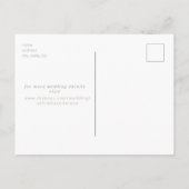 Sage Foto Moderne Boog Bruiloft Save the Date Briefkaart (Achterkant)