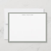 Sage Frame Notitiekaart Kaart (Voorkant)