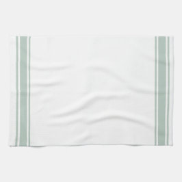 Sage Franse stijl Stripe Kitchen Tea Towel Theedoek