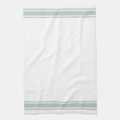 Sage Franse stijl Stripe Kitchen Tea Towel Theedoek (Verticaal)