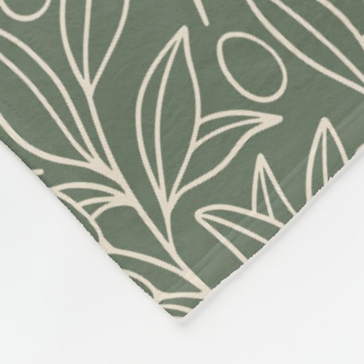 Sage Garden Fleece Deken (Hoek)