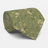 Sage Garden Luxe Trouwbloemen Stropdas (Opgerold)
