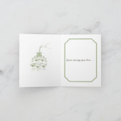 Sage + Gele Doodle Bruidsmeisje Uitnodiging (Binnen)