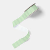 Sage Gemottled Waterverf Stripe Grosgrain Ribbon Lint (Achterkant)