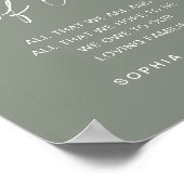 SAGE Generaties Van Liefde Trouwbord Poster (Hoek)