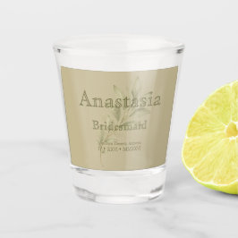 Sage gepersonaliseerd bruidsmeisje shotglas shot glas