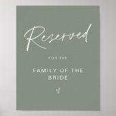 SAGE Gereserveerde zitplaats voor gezinspelingstek Poster (Voorkant)