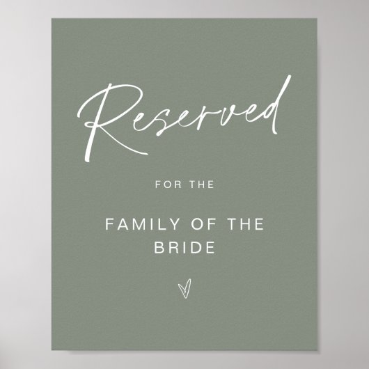 SAGE Gereserveerde zitplaats voor gezinspelingstek Poster (Voorkant)