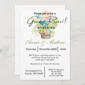 Sage Geslacht Onthul Dierensafari in een Hete Luch Kaart (Voorkant / Achterkant)