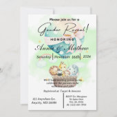 Sage Geslacht Onthul Dierensafari in een Hete Luch Kaart (Voorkant)