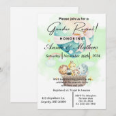 Sage Geslacht Onthul Dierensafari in een Hete Luch Kaart (Voorkant / Achterkant)