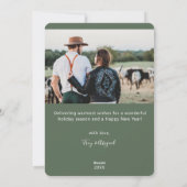 SAGE Getrouwd & Heldere Pas getrouwd Feestdagenkaart (Achterkant)