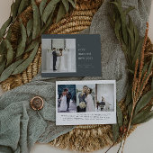 Sage getrouwd Nieuwjaar | Elegante huwelijksvakant Feestdagenkaart