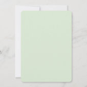 Sage Gingham Daisy Boho Silly Goose Baby Shower Kaart (Achterkant)
