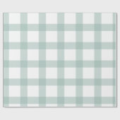 Sage Gingham Wrapping Paper Cadeaupapier (Vlak)