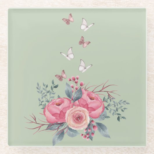 Sage Glass Onderzetter Glazen Onderzetter (Voorkant)