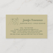 Sage Gold Beads Creation Bijouterie Visitekaartje (Achterkant)