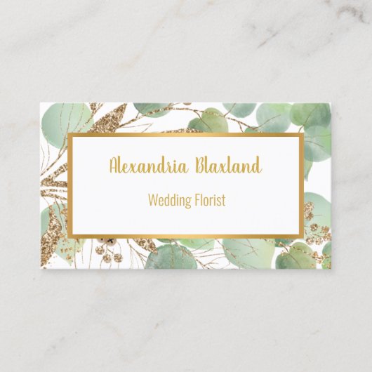 SAGE GOLD BOTANICAL VISITEKAARTJE (Voorkant)