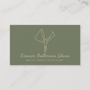 Sage Gold Dansschool Ballet Visitekaartje