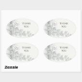 Sage Gold Leaf Bedankt Sticker (Vel)