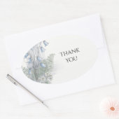 Sage Gold Leaf Bedankt Sticker (Envelop)