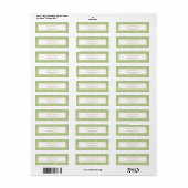 Sage Gold Retouradres Etiket (Full Sheet)