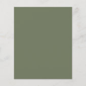 Sage Goud Budget Bruidskapsel Make-up Tijdslijn Flyer (Achterkant)