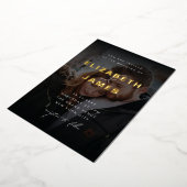 Sage & Goud Moderne Minimalistische Rustieke Bruil Folie Uitnodiging (Gedraaid)