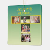 Sage Goud T-Collage Ornament Ontwerp (Links)
