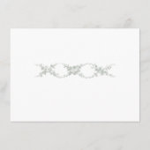 Sage Gray Toile de Jouy Wedding Details Enclosure  Informatiekaartje (Achterkant)