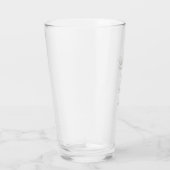 Sage Gray Toile de Jouy Wedding Glass Cup Glas (Rechts)
