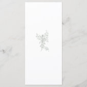 Sage Gray Toile de Jouy Wedding Menu Card (Achterkant)