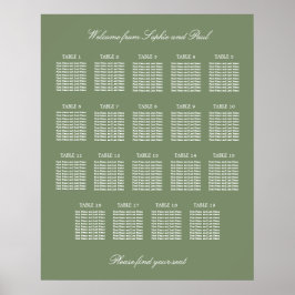 Sage Green 19 Poster Tafelweddenschappen