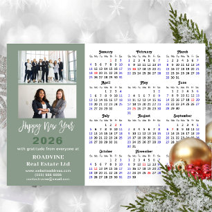 Sage Green 2025 Kalender Modern Corporate Magnetis