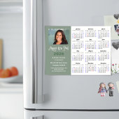 Sage Green 2025 Kalender Modern Zakelijk Magnetisc