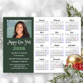 Sage Green 2025 Kalender Zakelijke Foto Eenvoudig Feestdagenkaart