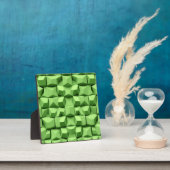 Sage Green 3D Geometric Cube Pattern Fotoplaat (Insitu)