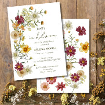 Sage Green A Little Wildflower Baby shower