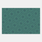 Sage Green Abstract Floral Paisley Pattern Trendy Inpakpapier Vel (Voorkant 2)