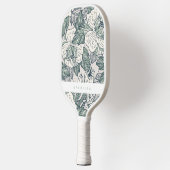 Sage Green Abstract Floral Pickleball Paddle (Links)