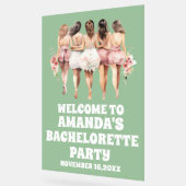 Sage Green Acryl Bachelorette Welkom Teken Acryl Bord (Hoek)