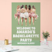 Sage Green Acryl Bachelorette Welkom Teken Acryl Bord (Huwelijk)