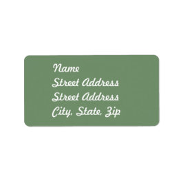 Sage Green Address Sticker