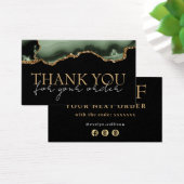 Sage Green Agaat Dank u kortingskaart Visitekaartje (Bureau)