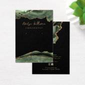 Sage Green Agaat Sieraden Display Card Visitekaartje (Bureau)