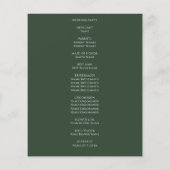 Sage Green Agate Gold Glitter Wedding Programme (Achterkant)