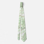 Sage green agate neck tie stropdas (Achterkant)