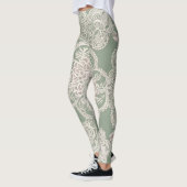 Sage Green AI-kunst Leggings (Links)