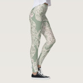 Sage Green AI-kunst Leggings (Rechts)