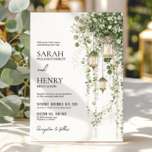 Sage Green and Blush Eucalyptus Lantern Wedding